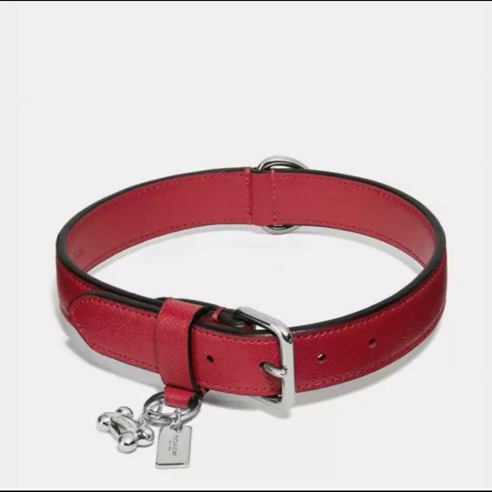 Brand new in box small coach red dog collar - Picture 4 of 5